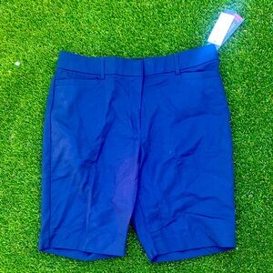 NWT COUNTERPARTS STRETCH NEW NAVY CHINO SHORTS SLIMMING TECHNOLOGY 14